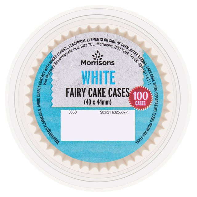 Morrisons White Fairy Paper Cases 100 per pack