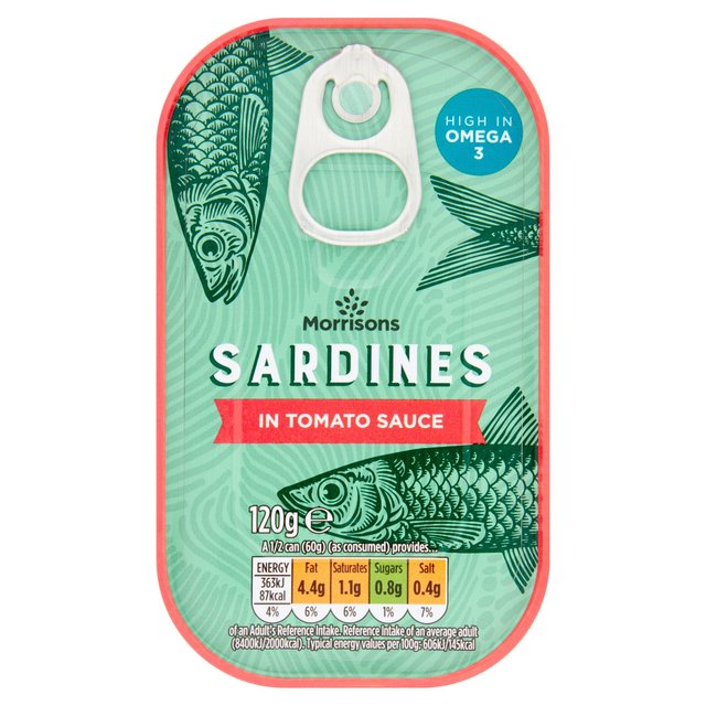 Morrisons Sardines In Tomato Sauce (120g) 120g