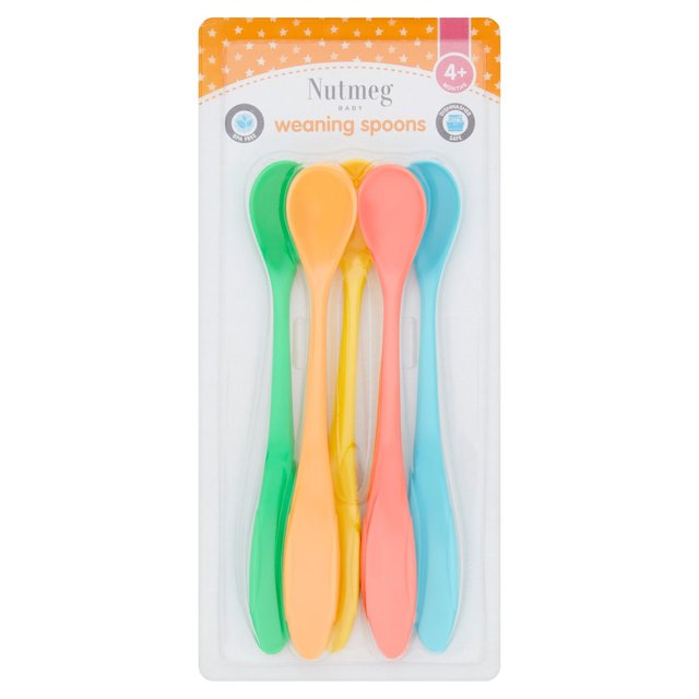  Nutmeg Weaning Spoons 4M+ 5 per pack