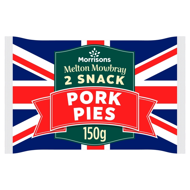 Morrisons Melton Mowbray Snack Pork Pies 2 x 75g