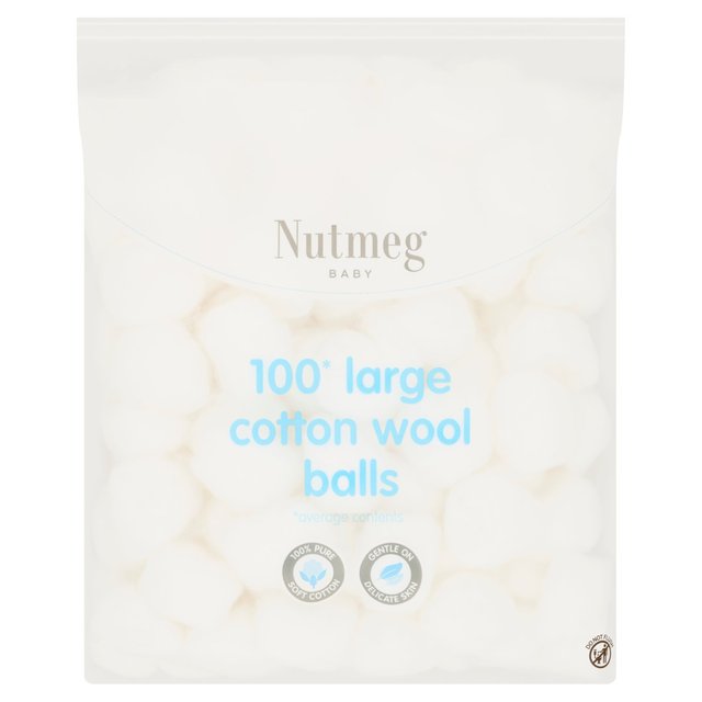  Nutmeg Large Cotton Wool Balls  100 per pack