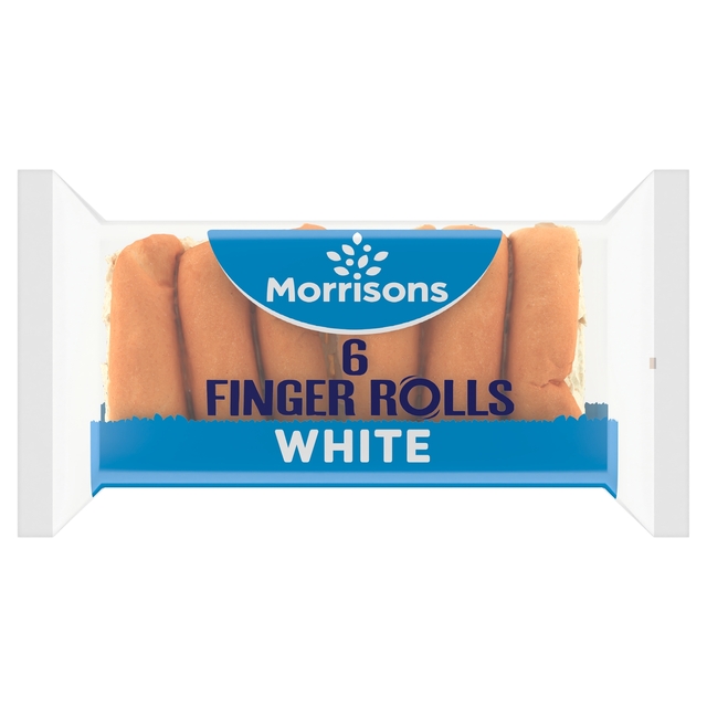 Morrisons Finger Rolls 6 per pack