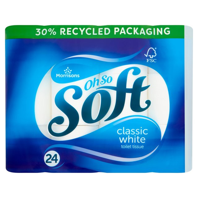 Morrisons Classic White Toilet Tissue 24 per pack