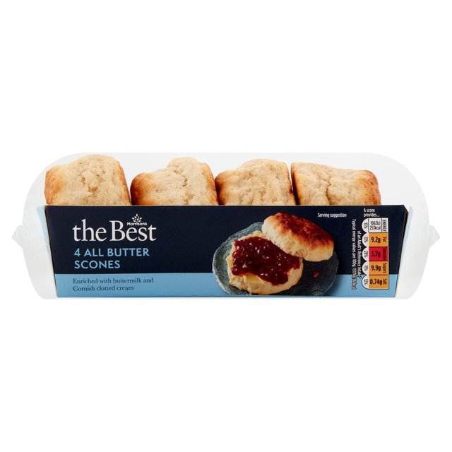 Morrisons The Best All Butter Scones 4 per pack