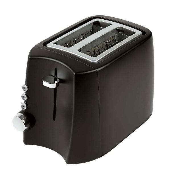 Morrisons Black Turin 2 Slice Toaster 