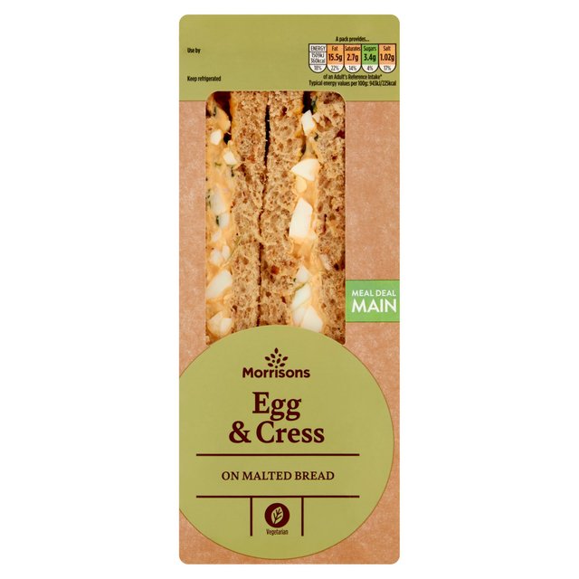 Morrisons Egg & Cress Sandwich 