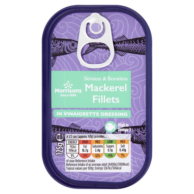 Morrisons Mackerel Fillets In Vinaigrette (125g) 125g