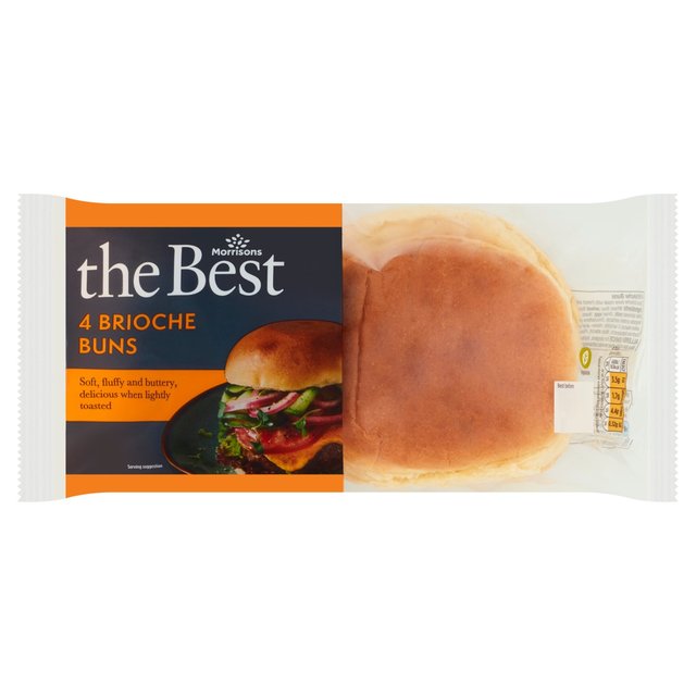 Morrisons The Best Brioche Buns 4 per pack