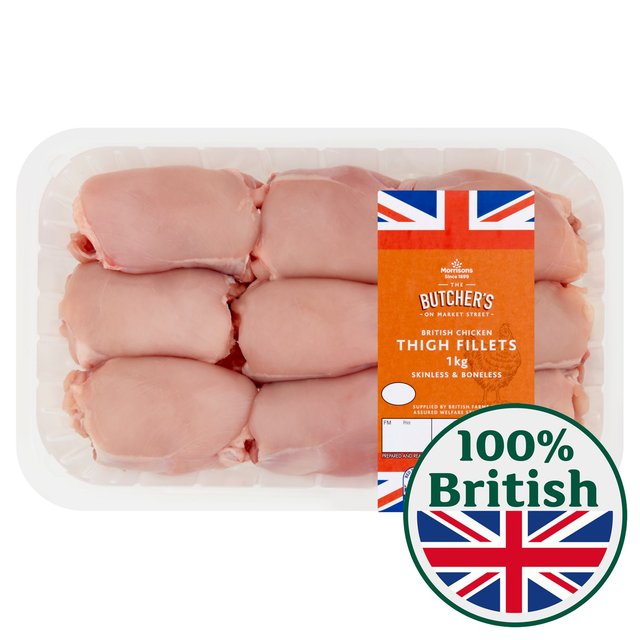 Morrisons Chicken Thigh Fillets Boneless 1kg