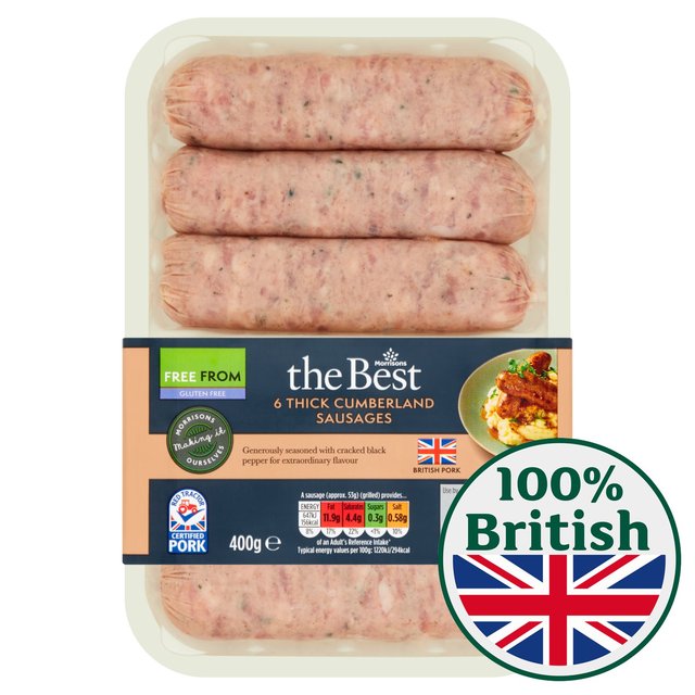 Morrisons The Best Thick Cumberland Sausages 400g