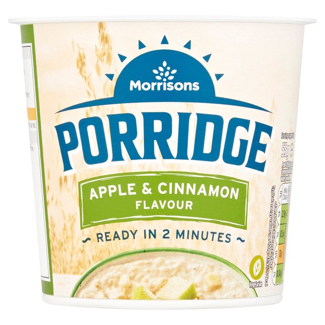 Morrisons Apple & Cinnamon Porridge Pot 55g