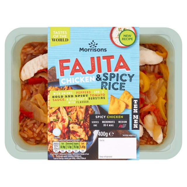 Morrisons Tex Mex Fajita Chicken & Spicy Rice 400g