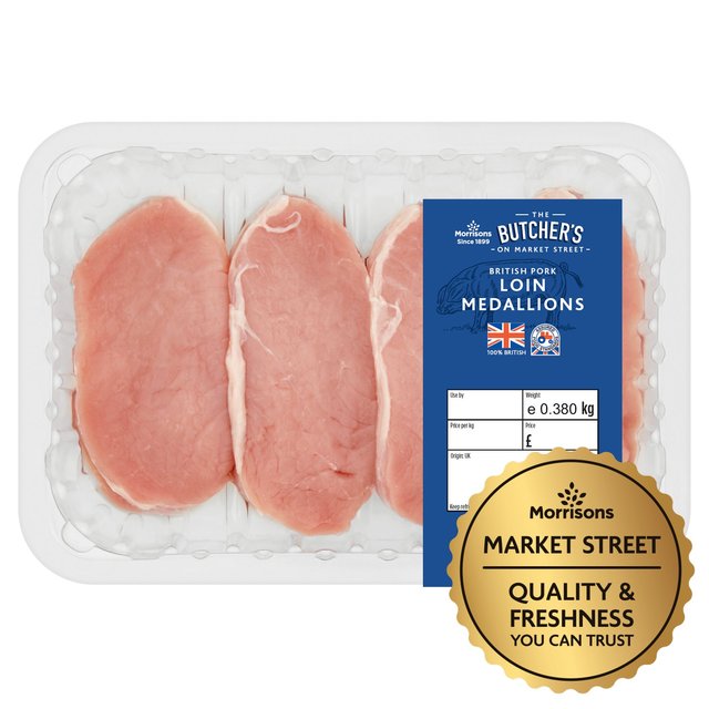 Market Street British Pork Loin Medallions 380g