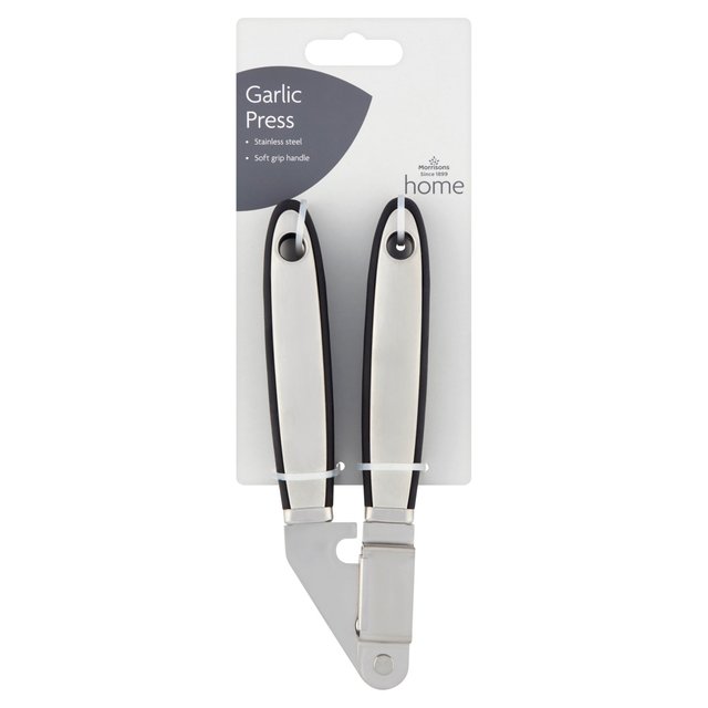 Morrisons Soft Grip Handled Stainless Steel Garlic Press 