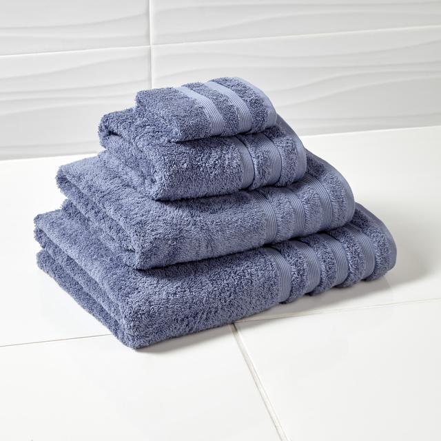 Nutmeg Denim Blue Bath Sheet 