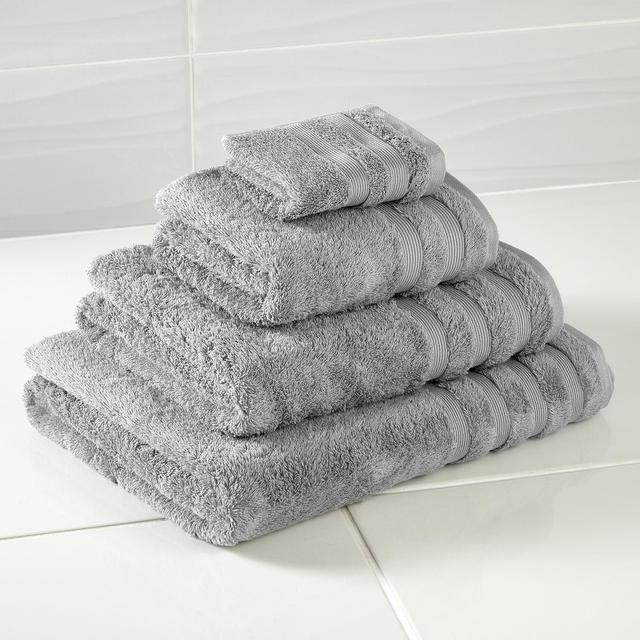 Morrisons Silver Grey Bath Towel 