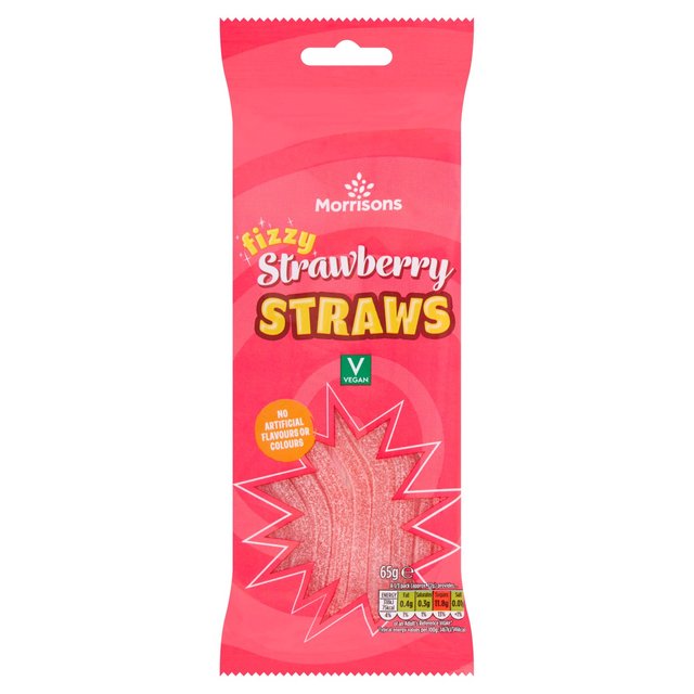 Morrisons Strawberry Straws 65g