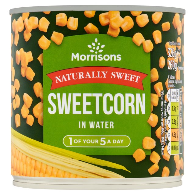 Morrisons Sweetcorn In Water (326g) 260g