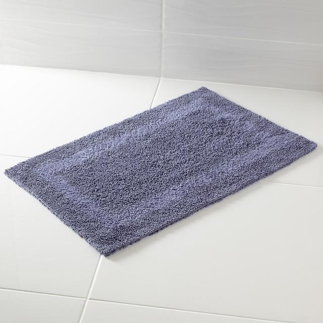 Nutmeg Denim Blue Reversible Bath Mat 