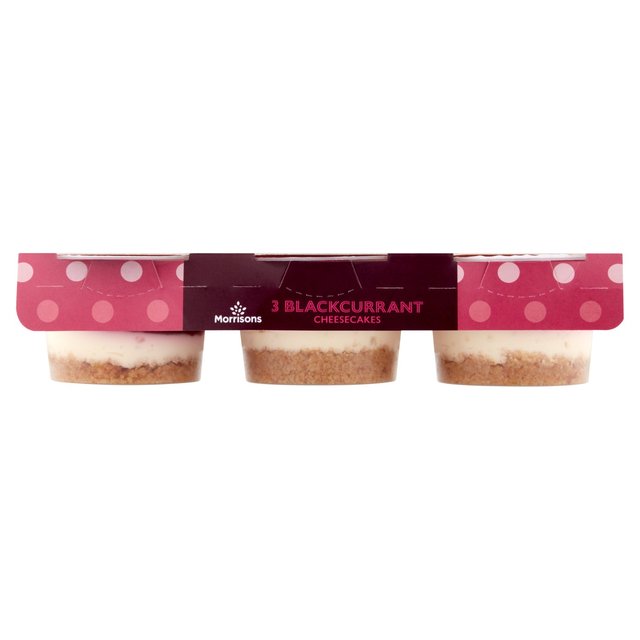 Morrisons Blackcurrant Cheesecakes  3 x 100g