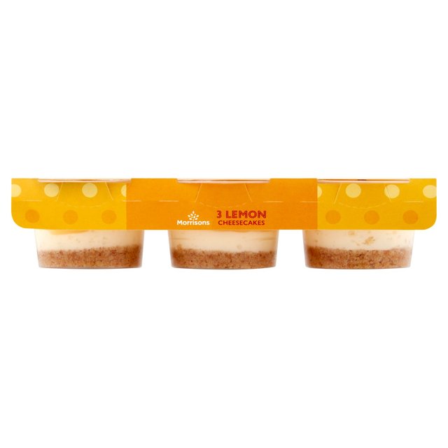 Morrisons 3 Lemon Cheesecakes 3 x 100g