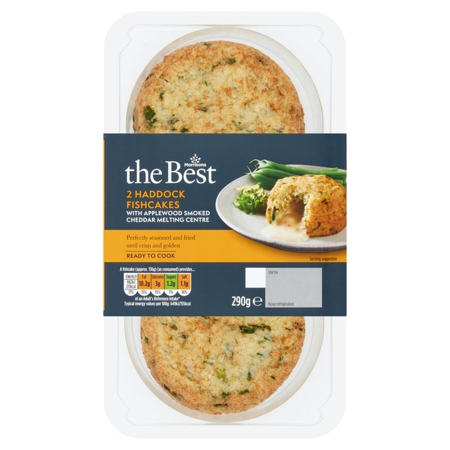 Morrisons The Best Haddock & Applewood Cheddar Fishcakes 2 x 145g