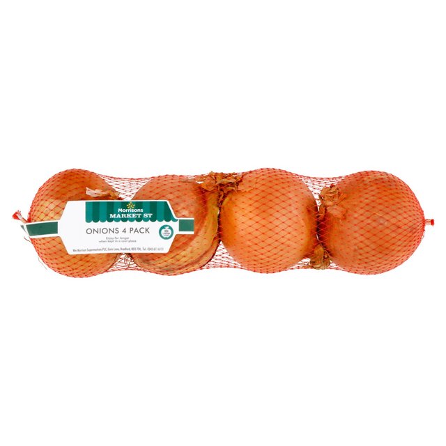 Morrisons Brown Onions  4 per pack