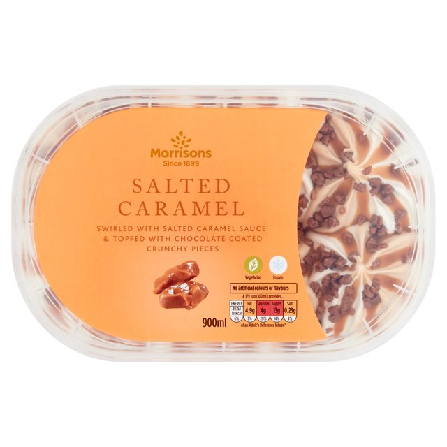 Morrisons Salted Caramel Ice Cream 900ml