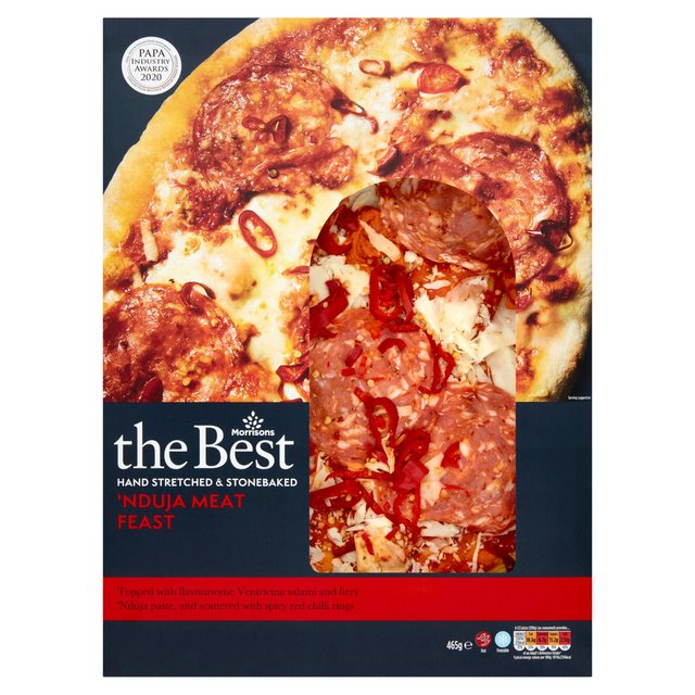 Morrisons The Best 'Nduja Meat Feast Pizza  465g