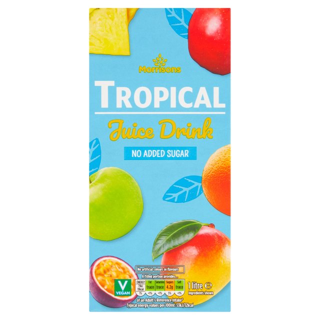 Morrisons No Added Sugar Tropical Juice Drink  1L