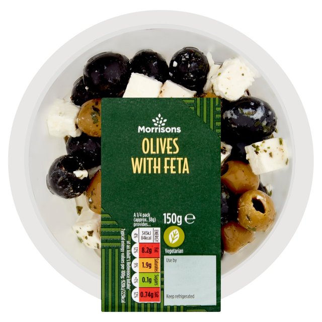 Morrisons Olives With Feta 150g