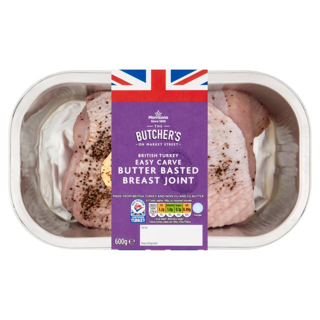 Market Street British Turkey Easy Carve Butter Basted Breast Joint 600g