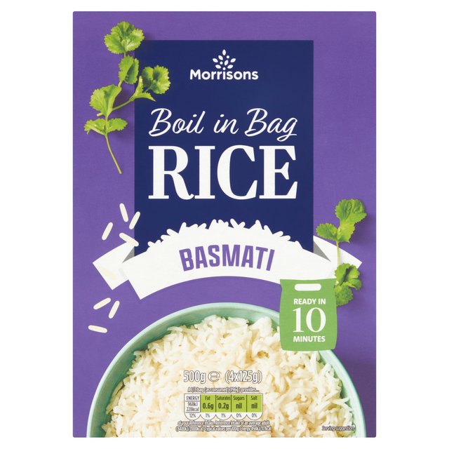 Morrisons Basmati Boil In The Bag Rice 4 x 125g