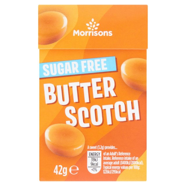 Morrisons Sugar Free Butterscotch 42g