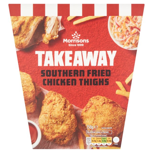 Morrisons Takeaway Southern Fried Chicken Thighs 750g