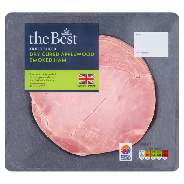 Morrisons The Best British Finely Sliced Applewood Smoked Ham 100g