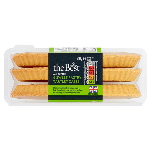 Morrisons The Best All Butter Sweet Pastry Tartlets 6 x 35g