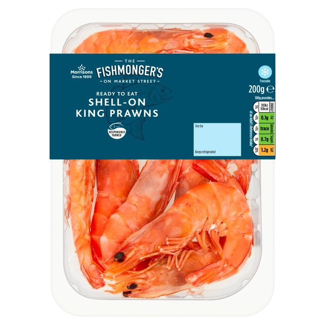 Morrisons Shell On King Prawns 200g