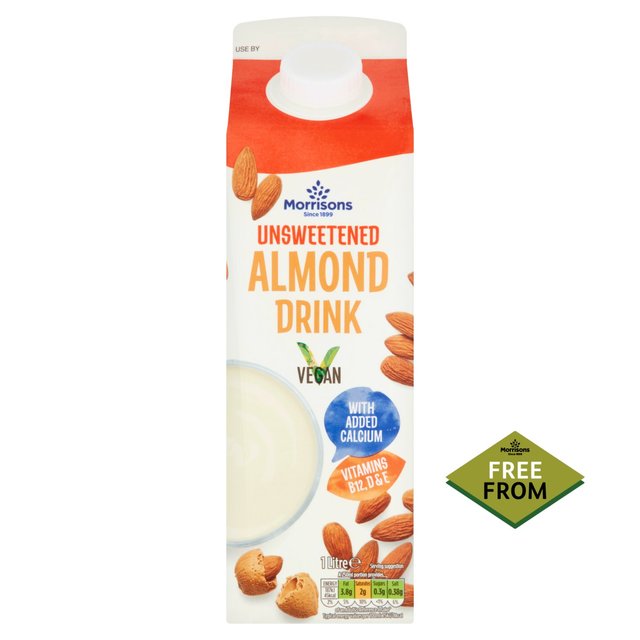 Morrisons Unsweetened Almond Milk 1L