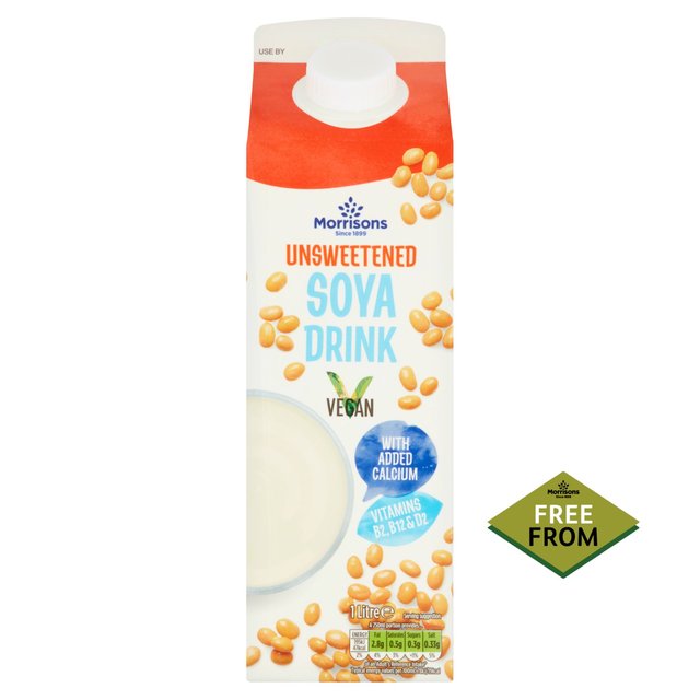 Morrisons Unsweetened Soya Milk 1L