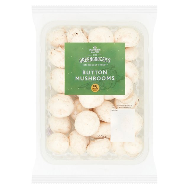 Morrisons Button Mushrooms 200g