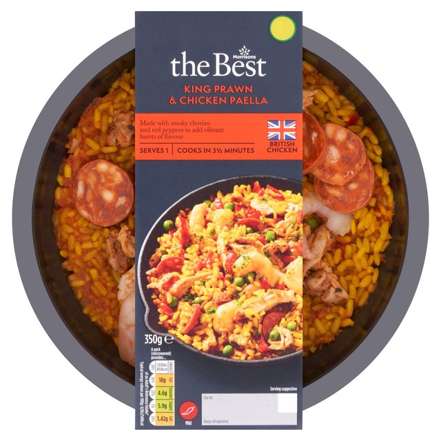 Morrisons The Best King Prawn & Chicken Paella 350g