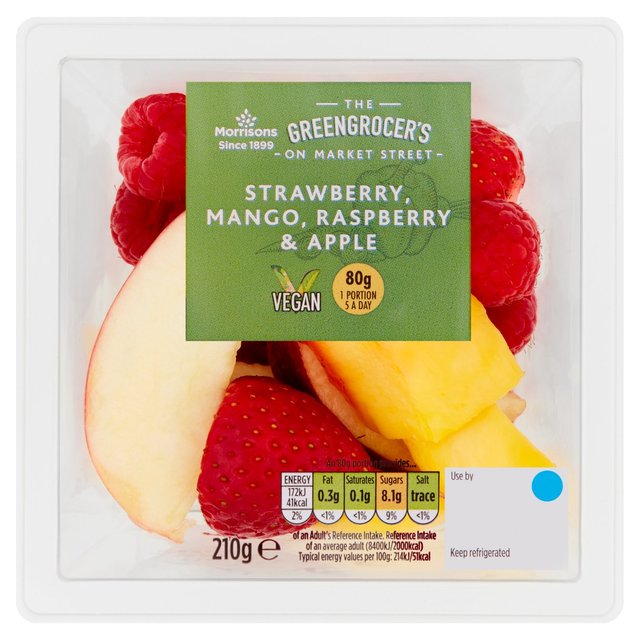 Morrisons Strawberry Mango, Raspberry & Apple  210g