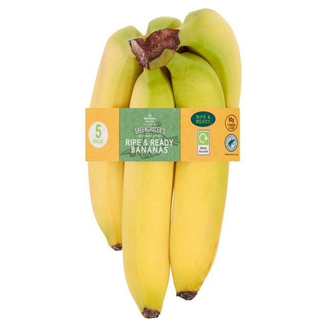 Morrisons Ripe And Ready Bananas 5 per pack