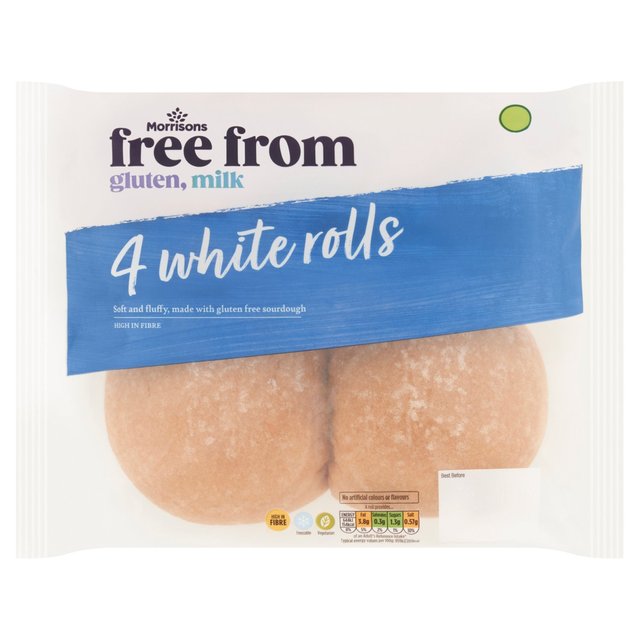 Morrisons Free From White Rolls  280g