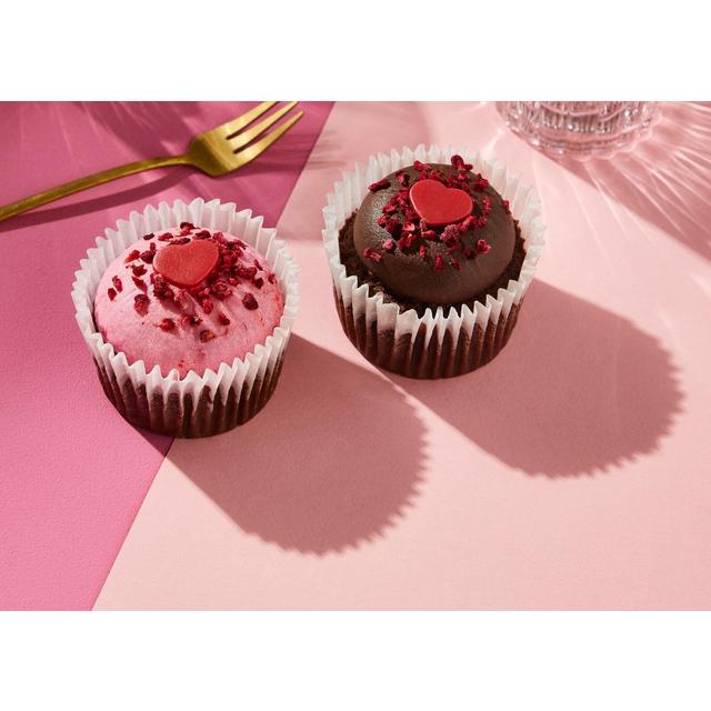 Morrisons Valentines Cupcakes  2 per pack