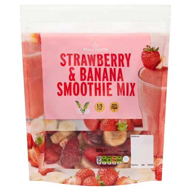 Morrisons Strawberry & Banana Smoothie Mix 500g