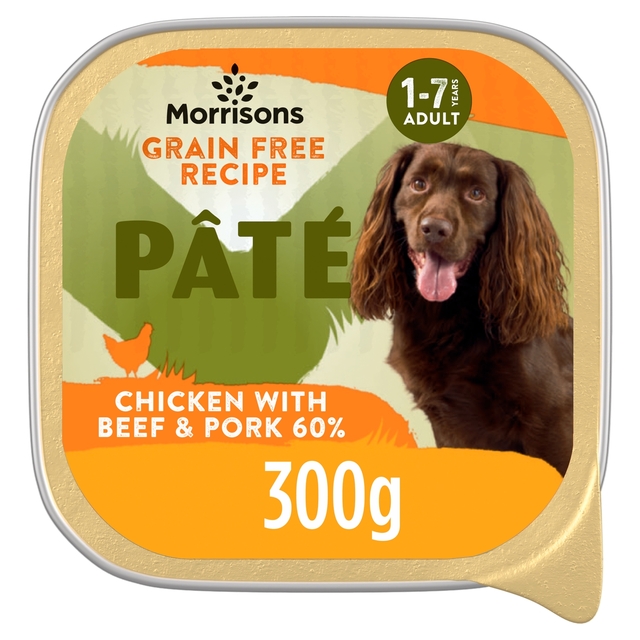 Morrisons Premium Pate With Chicken For Adult Dogs  300g