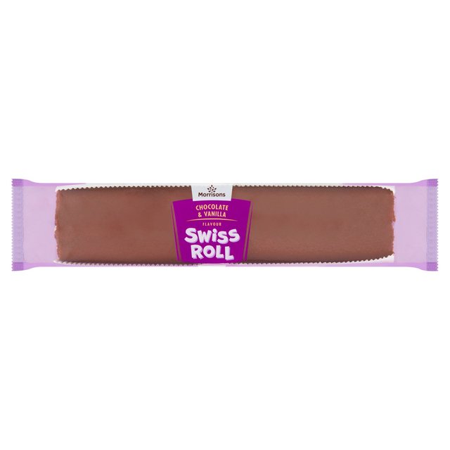 Morrisons Chocolate & Vanilla Jumbo Swiss Roll 