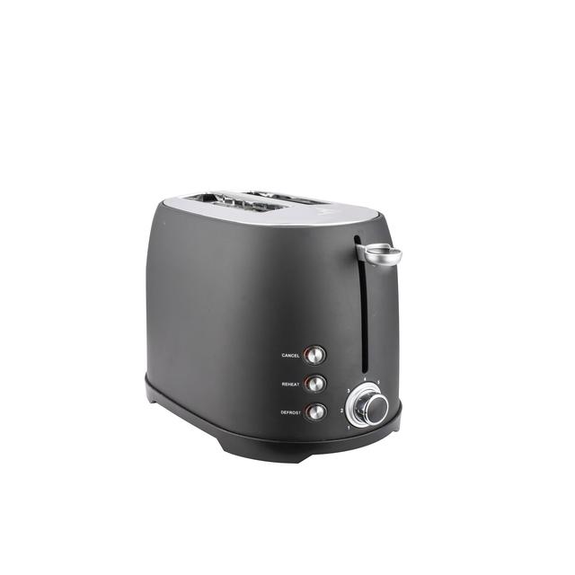 Morrisons Siena Black 2 Slice Toaster 